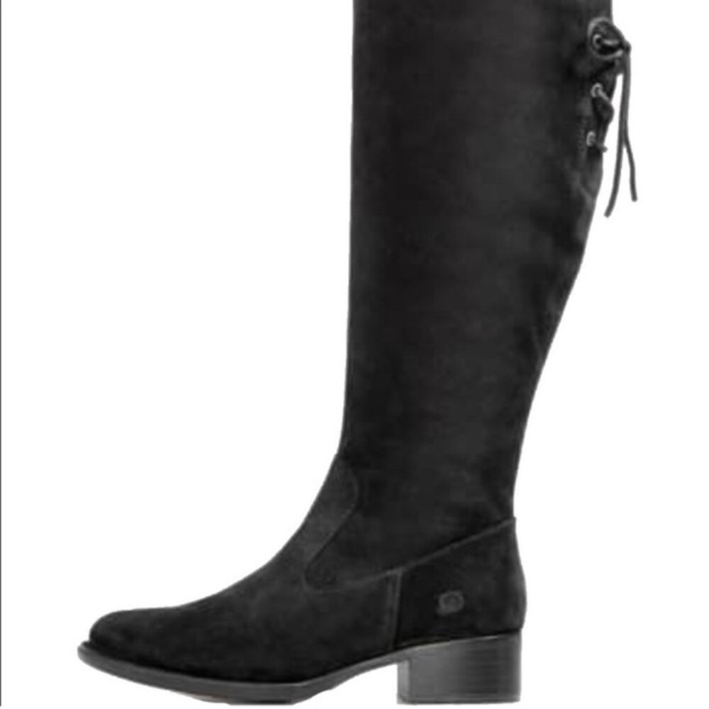 Born Cotto Suede Leather Knee High Tall Boots 10 - Picture 2 of 15